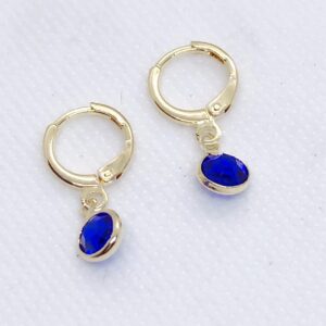 Aros cristales azules